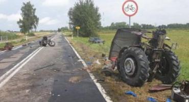 77-latek spowodował kolizję ciągnikiem rolniczym